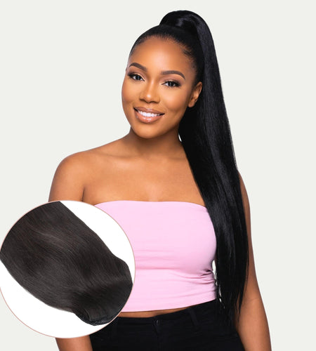 Raw Straight 100% Human Hair Ponytail Extension