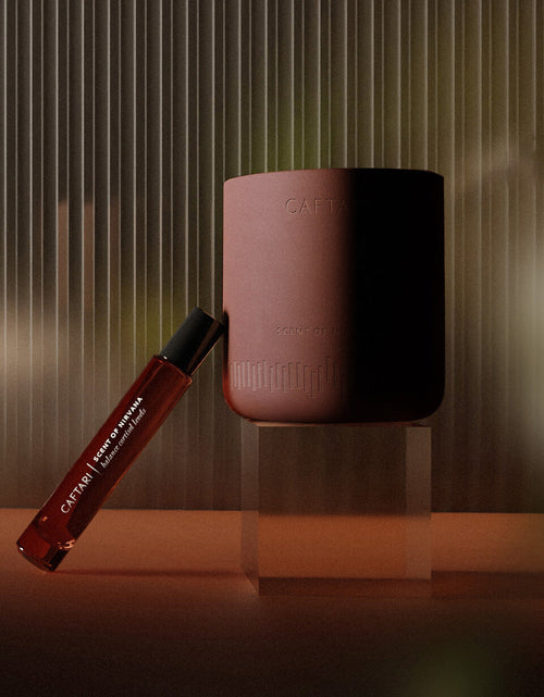 Load image into Gallery viewer, Scent of Nirvana Rollerball + Candle Bundle
