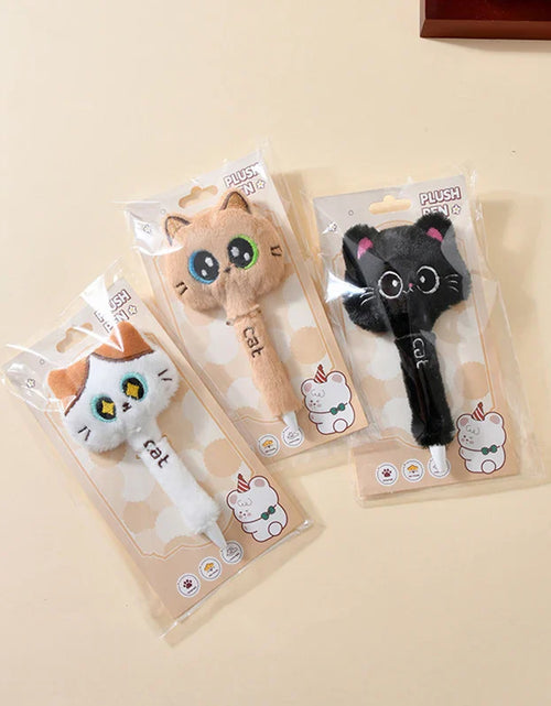 Load image into Gallery viewer, Plush Cat Gel Pens

