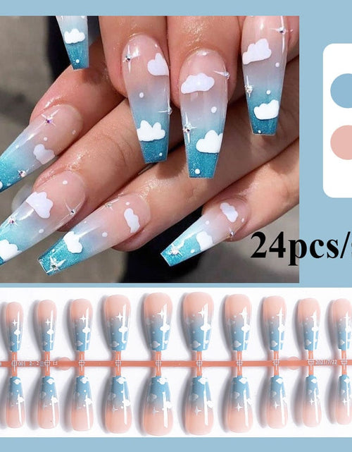 Load image into Gallery viewer, Clouds Press On Nails
