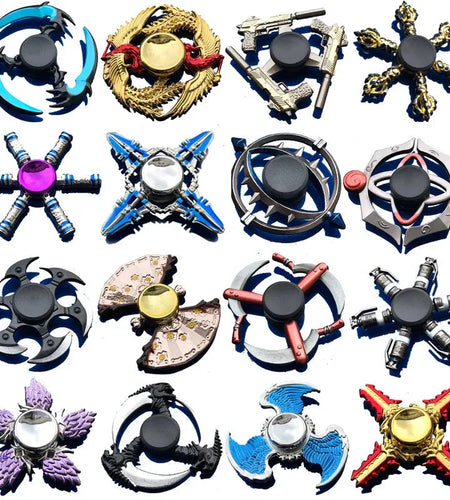 Creativity Hand Spinner Gun Zinc Alloy Metal Fidget King of Glory Weapon Series Kids Stress Relief Funny Toys