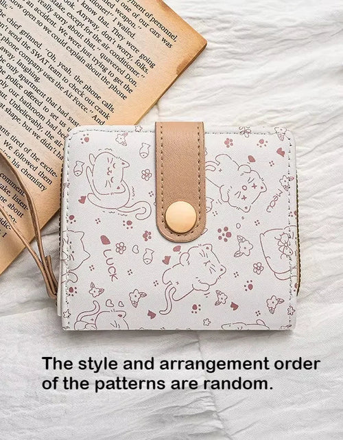 Load image into Gallery viewer, Kawaii Cat Print Wristlet

