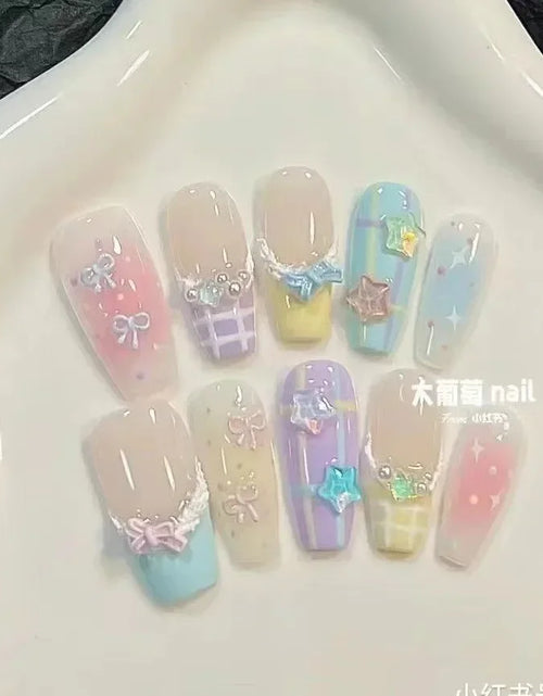 Load image into Gallery viewer, Pastel Princess Press On Nails

