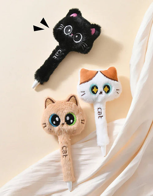 Load image into Gallery viewer, Plush Cat Gel Pens
