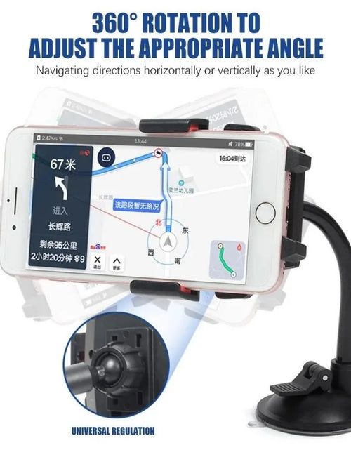 Load image into Gallery viewer, 360° Rotating Car Phone Holder Universal Dashboard Mount Car Holder GPS Phone Stands Auto Accessories Car Phone Holder
