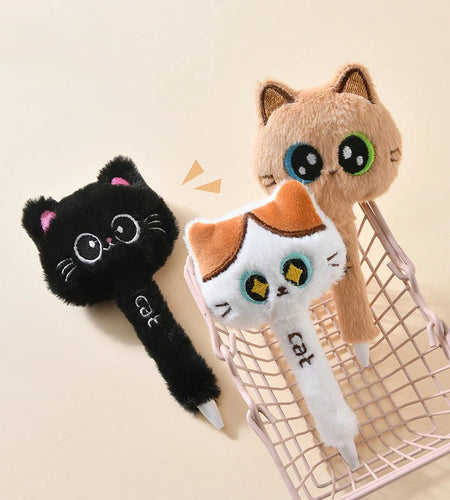 Plush Cat Gel Pens