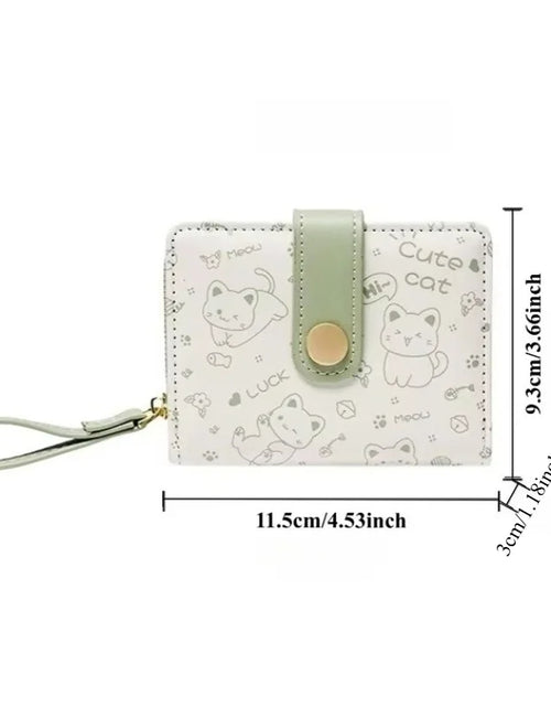 Load image into Gallery viewer, Kawaii Cat Print Wristlet
