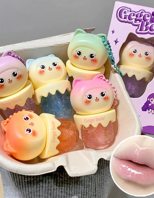 Load image into Gallery viewer, Gege Bear Cat Ice Cream Lip Oil
