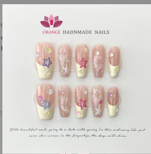Load image into Gallery viewer, Ballerina French Press On Nails
