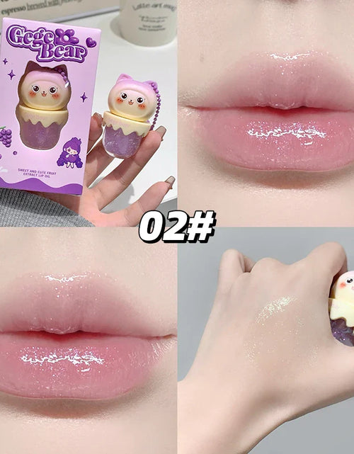 Load image into Gallery viewer, Gege Bear Cat Ice Cream Lip Oil
