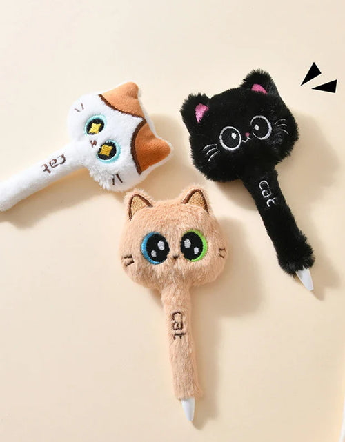 Load image into Gallery viewer, Plush Cat Gel Pens
