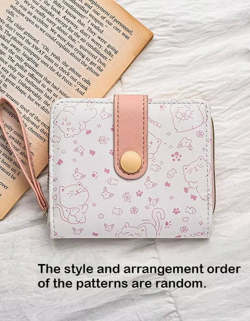 Load image into Gallery viewer, Kawaii Cat Print Wristlet
