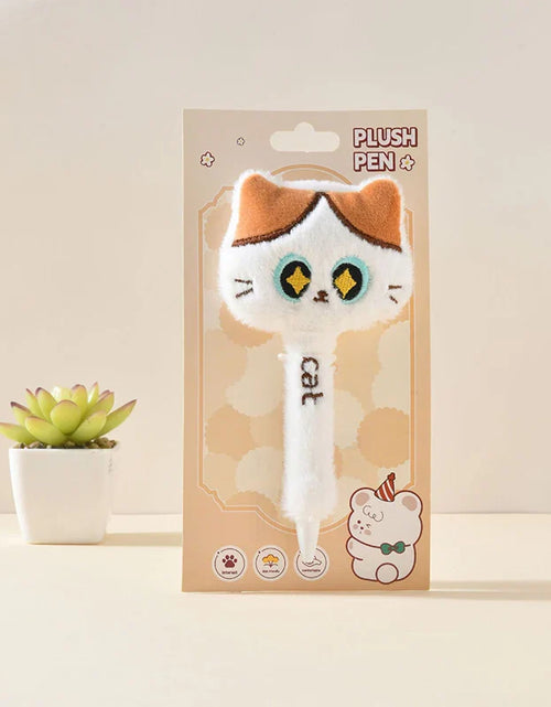 Load image into Gallery viewer, Plush Cat Gel Pens
