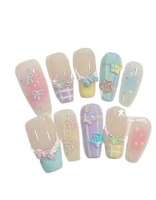 Load image into Gallery viewer, Pastel Princess Press On Nails
