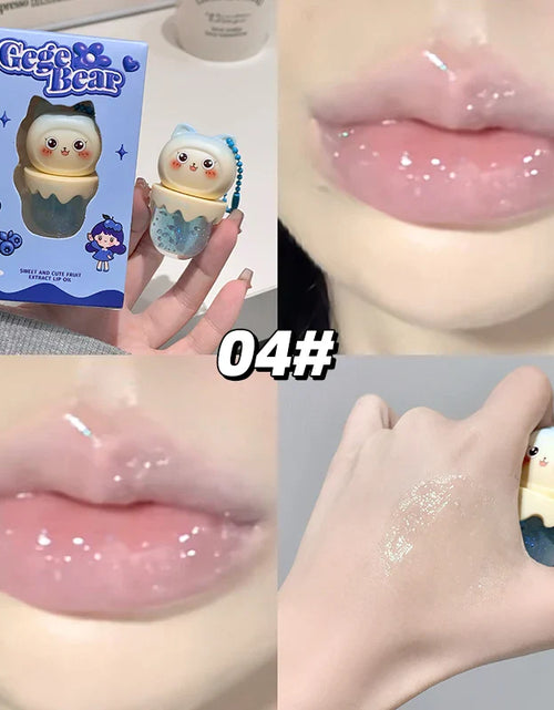 Load image into Gallery viewer, Gege Bear Cat Ice Cream Lip Oil
