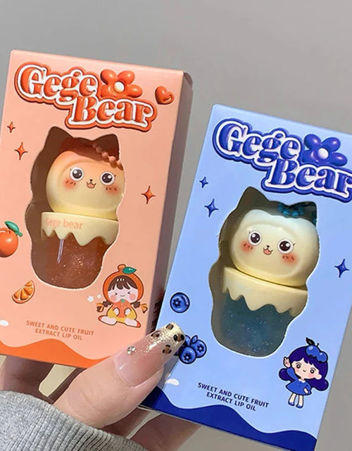Load image into Gallery viewer, Gege Bear Cat Ice Cream Lip Oil
