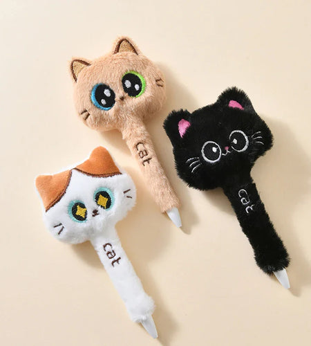 Plush Cat Gel Pens
