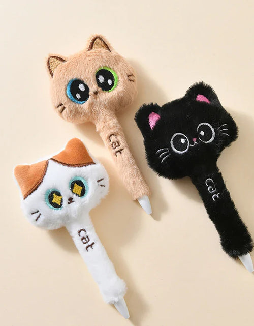 Load image into Gallery viewer, Plush Cat Gel Pens
