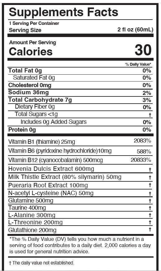 Rapid Hangover Recovery Shot in Natural Grape Flavor (Copy)