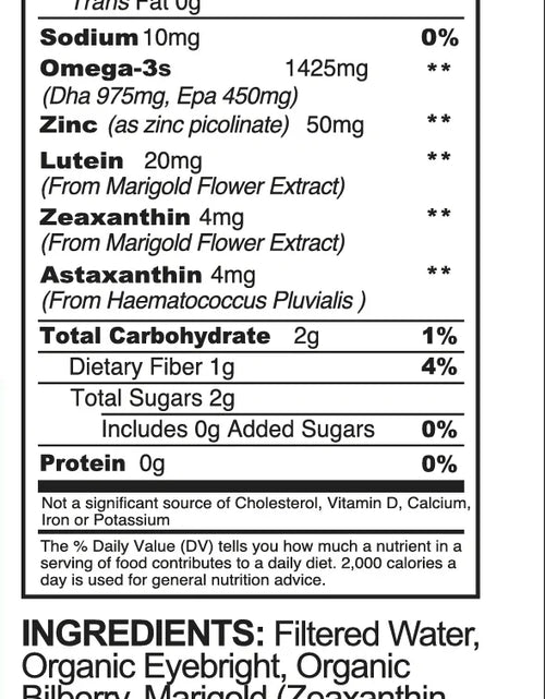 Load image into Gallery viewer, Organic Eye Health Support Tonic – Bilberry, Eyebright, Lutein &amp; Zeaxanthin | Vision, Macular &amp; Blue Light Defense
