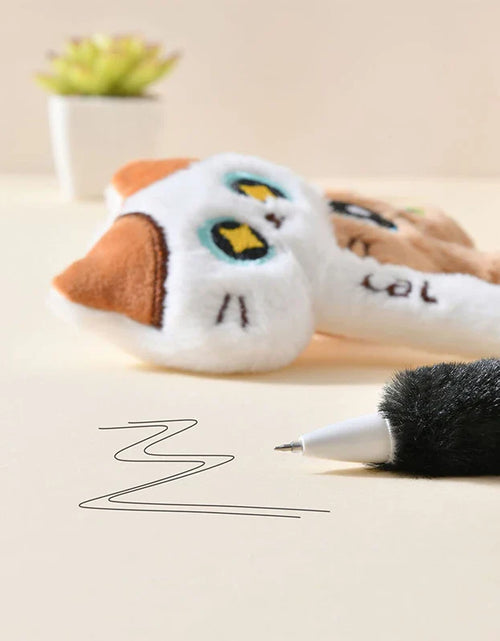 Load image into Gallery viewer, Plush Cat Gel Pens
