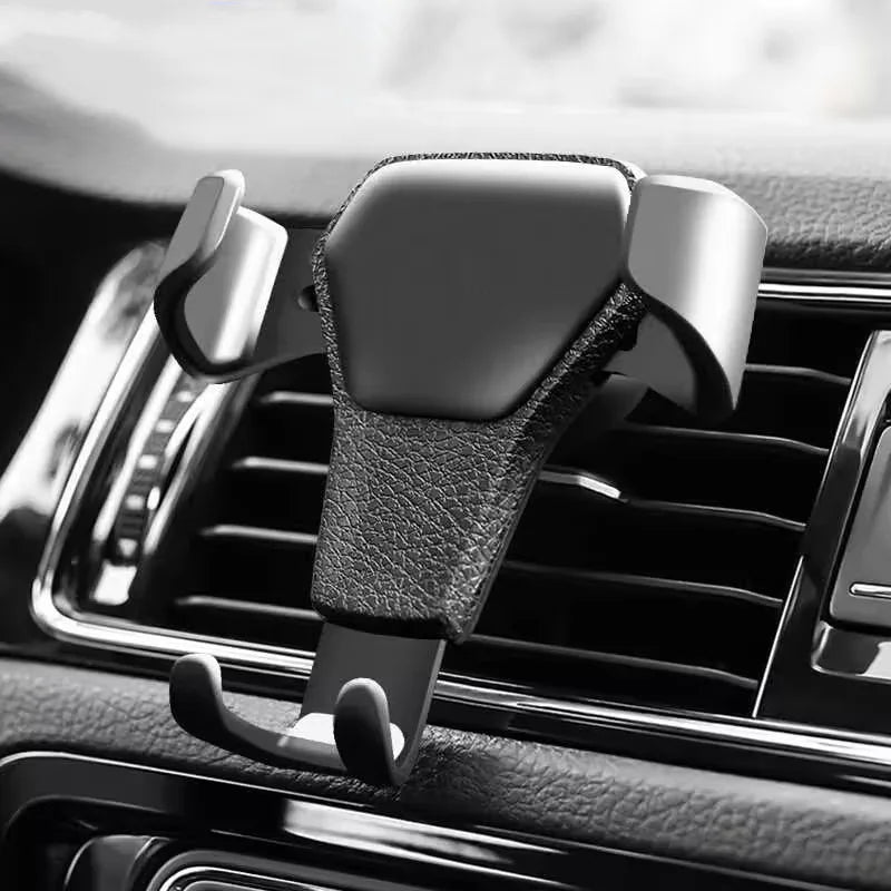 Gravity Car Phone Holder Air Vent Clip Mount Mobile Cell Stand Smartphone GPS Auto Locking Support in Car Bracket For iPhone