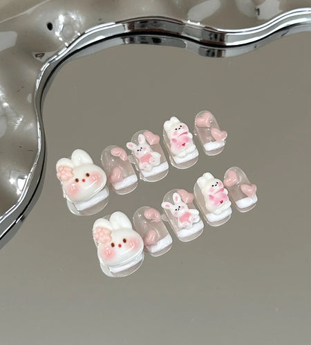 Kawaii Bunny Press on Nails