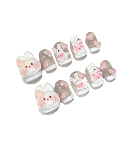 Kawaii Bunny Press on Nails