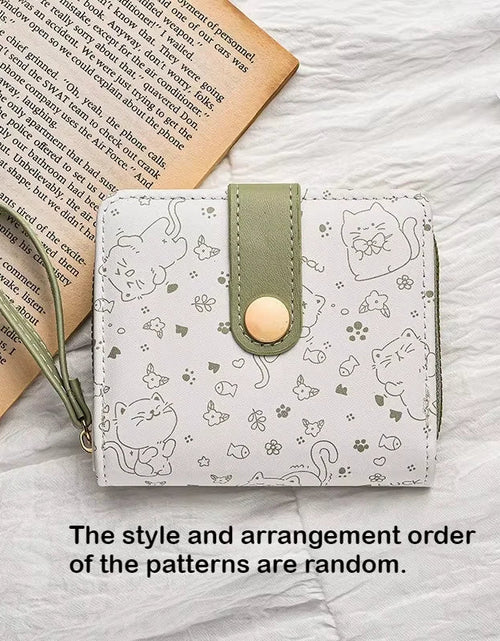 Load image into Gallery viewer, Kawaii Cat Print Wristlet
