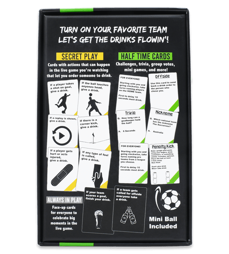 WATCH SOCCER, GET DRUNK - The Live Soccer Drinking Game