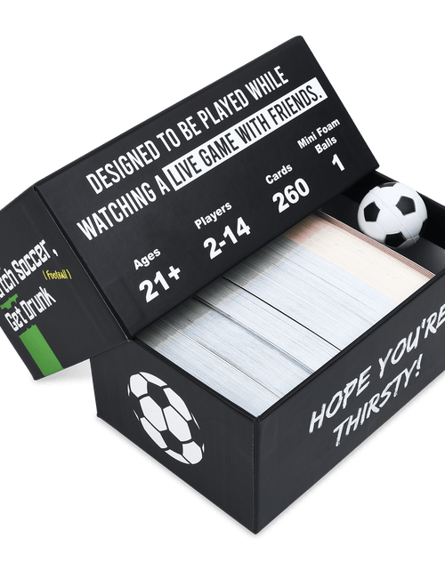 Load image into Gallery viewer, WATCH SOCCER, GET DRUNK - The Live Soccer Drinking Game

