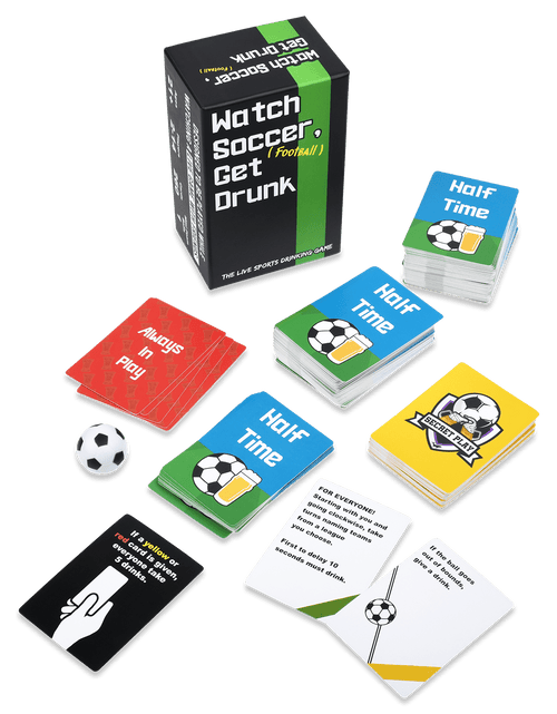Load image into Gallery viewer, WATCH SOCCER, GET DRUNK - The Live Soccer Drinking Game
