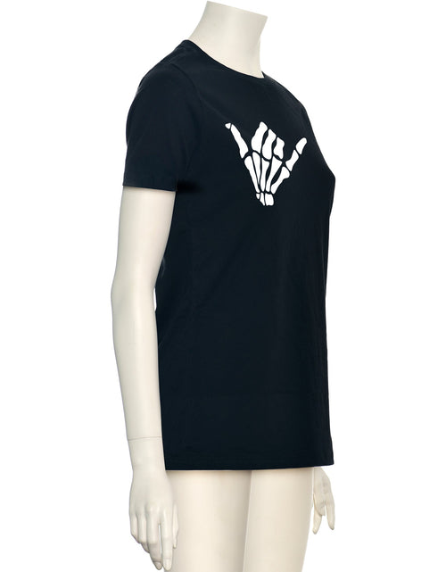Load image into Gallery viewer, Glow in the Dark Shaka Skelelton Hand Tee Shirt
