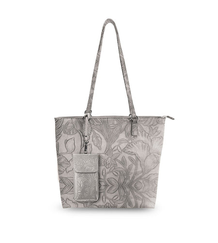 Floral Tote W/Crossbody