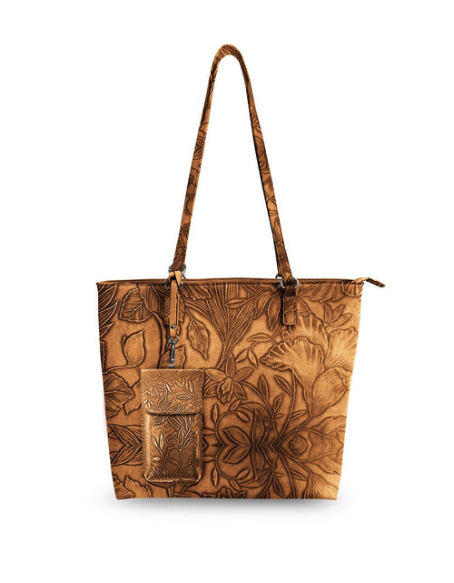 Load image into Gallery viewer, Floral Tote W/Crossbody
