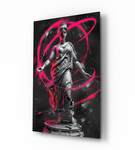 Neon Venus Glass Wall Art || Designer Collection