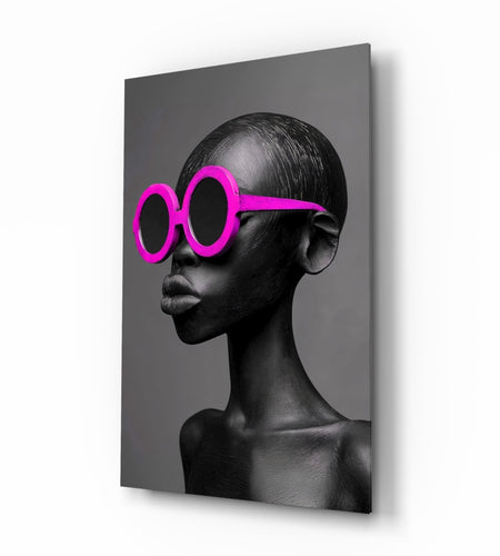 Faces of Colors Glass Wall Art || Designer Collection