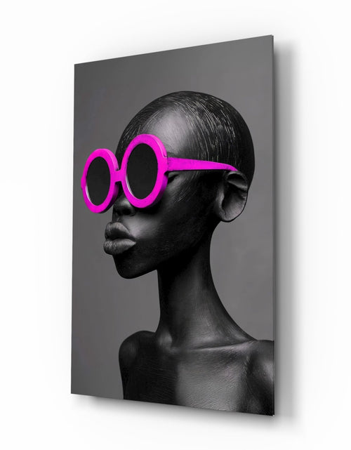 Load image into Gallery viewer, Faces of Colors Glass Wall Art || Designer Collection

