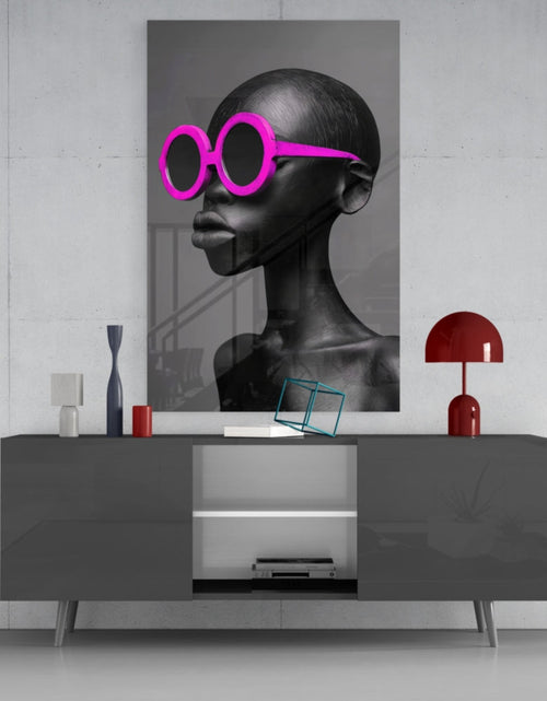 Load image into Gallery viewer, Faces of Colors Glass Wall Art || Designer Collection
