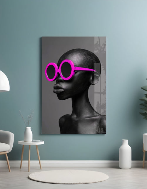 Load image into Gallery viewer, Faces of Colors Glass Wall Art || Designer Collection
