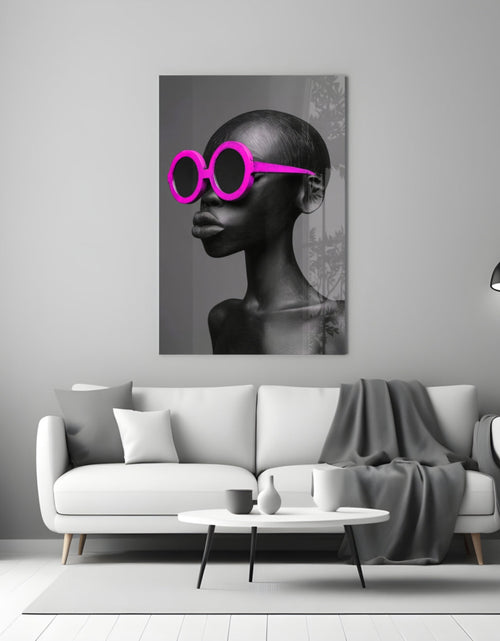 Load image into Gallery viewer, Faces of Colors Glass Wall Art || Designer Collection
