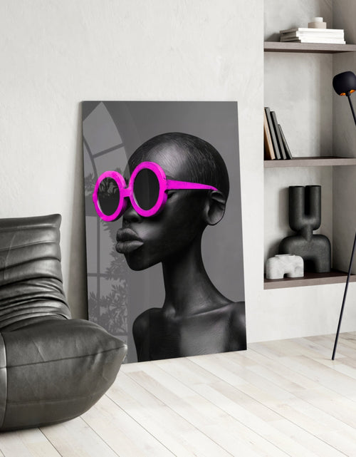Load image into Gallery viewer, Faces of Colors Glass Wall Art || Designer Collection
