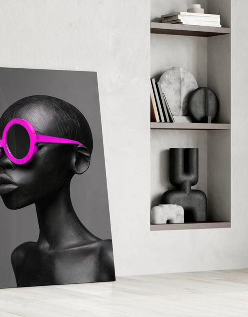 Load image into Gallery viewer, Faces of Colors Glass Wall Art || Designer Collection
