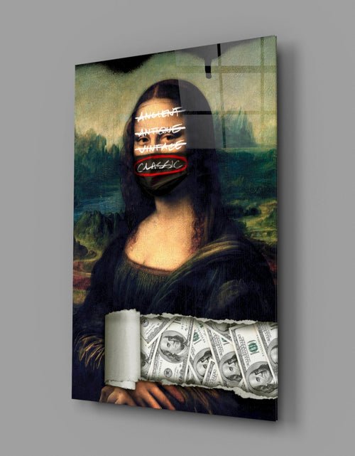 Load image into Gallery viewer, Modern Mona Lisa Glass Wall Art || Designer Collection
