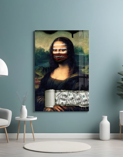 Load image into Gallery viewer, Modern Mona Lisa Glass Wall Art || Designer Collection
