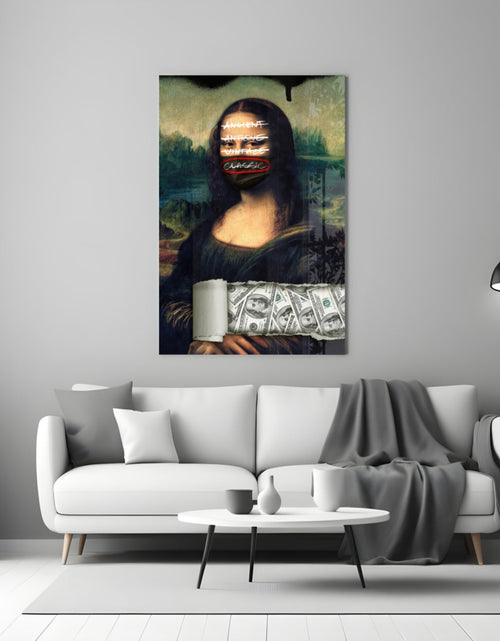 Load image into Gallery viewer, Modern Mona Lisa Glass Wall Art || Designer Collection
