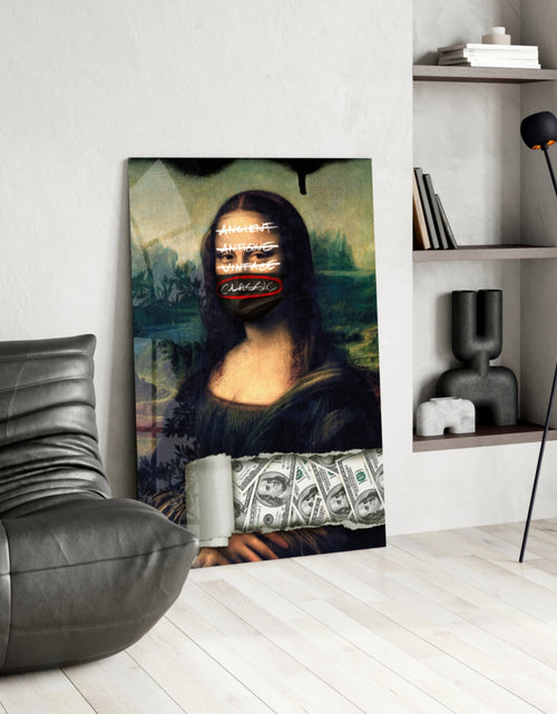 Load image into Gallery viewer, Modern Mona Lisa Glass Wall Art || Designer Collection
