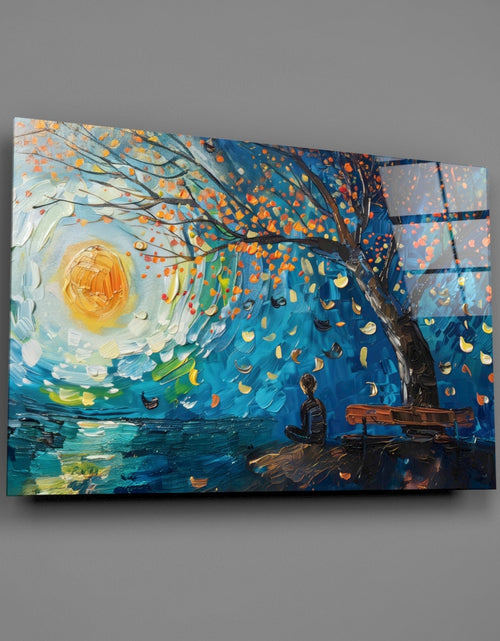 Load image into Gallery viewer, Solitude and Peace Glass Wall Art || Designer Collection
