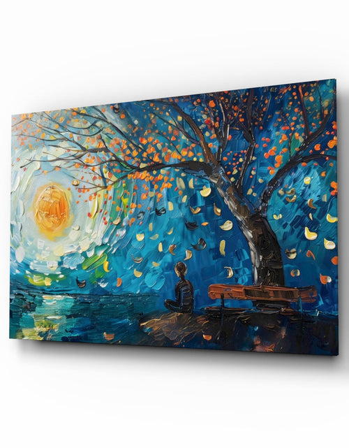 Load image into Gallery viewer, Solitude and Peace Glass Wall Art || Designer Collection
