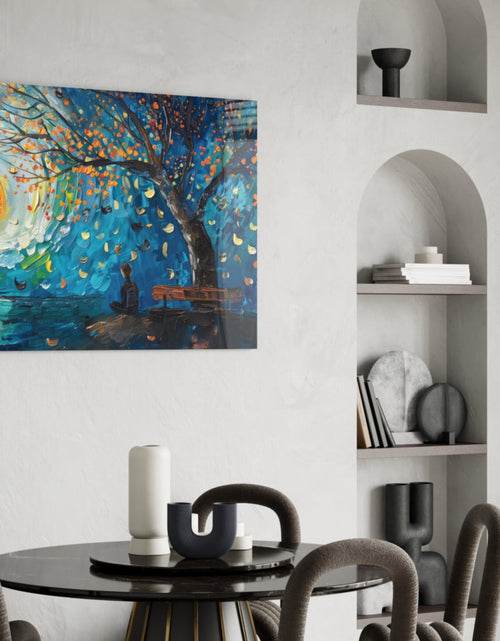 Load image into Gallery viewer, Solitude and Peace Glass Wall Art || Designer Collection
